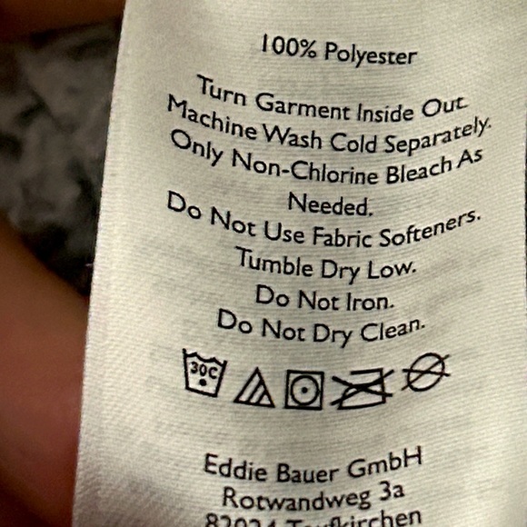 Eddie Bauer Fireside Funnel Women's Sweater Gray XL Cozy Teddy Sherpa Winter - Picture 8 of 8